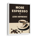 More Espresso - Less Depresso - Andreas Magnusson | Cuadro decorativo de Canvas Lab