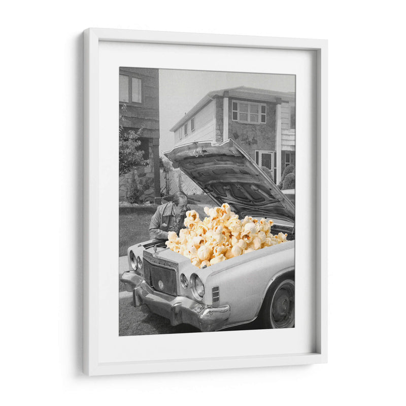 Abre el capó - Popcorn Car - Vertigo Artography | Cuadro decorativo de Canvas Lab