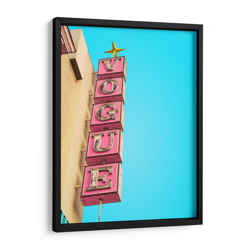 Letrero del teatro Vogue en Hollywood - Tom Windeknecht | Cuadro decorativo de Canvas Lab