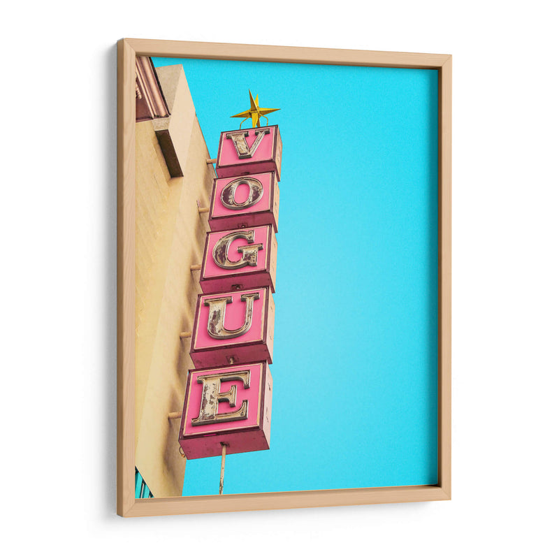 Letrero del teatro Vogue en Hollywood - Tom Windeknecht | Cuadro decorativo de Canvas Lab