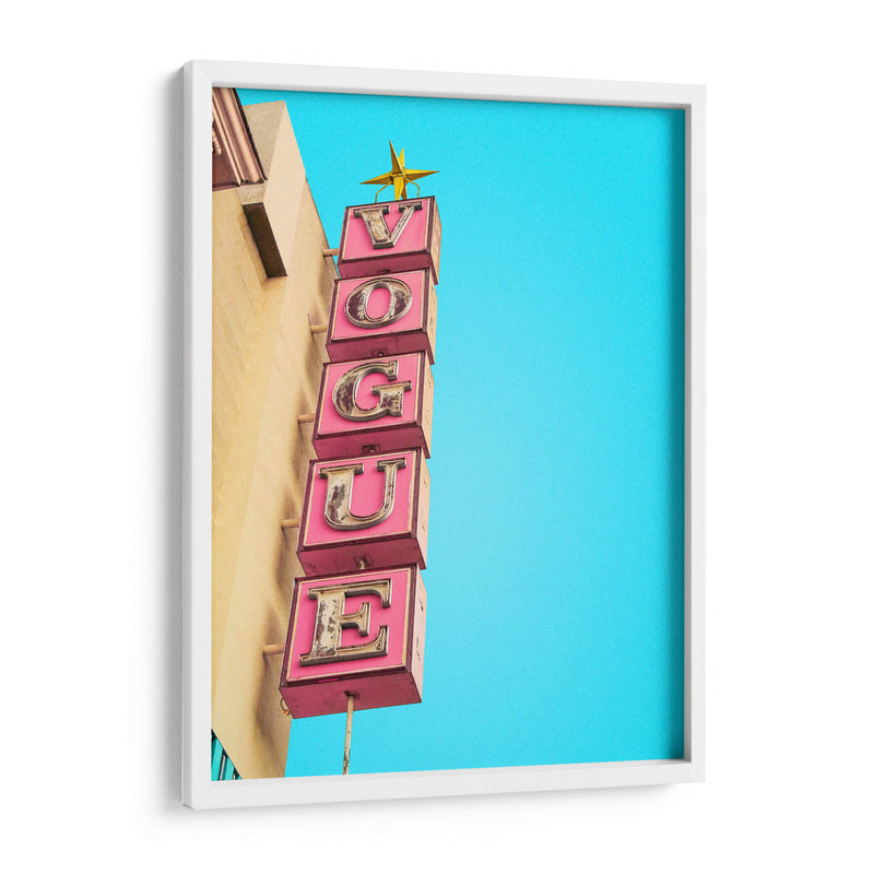 Letrero del teatro Vogue en Hollywood - Tom Windeknecht | Cuadro decorativo de Canvas Lab