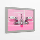 Grifo de lavabo rosa retro - Tom Windeknecht | Cuadro decorativo de Canvas Lab