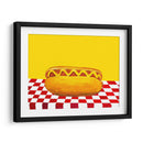 Perro caliente con mostaza amarilla a cuadros rojos - Alice Straker | Cuadro decorativo de Canvas Lab