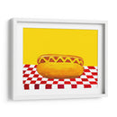 Perro caliente con mostaza amarilla a cuadros rojos - Alice Straker | Cuadro decorativo de Canvas Lab