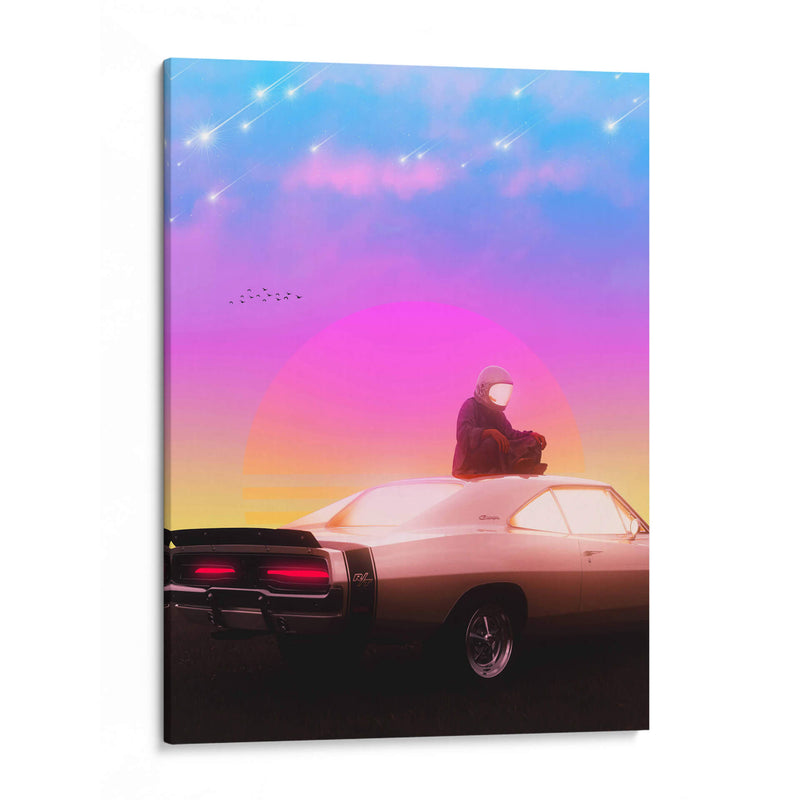 Meditación retro - Ritvik takkar | Cuadro decorativo de Canvas Lab