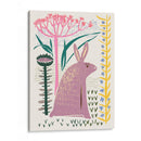 Conejito lila con estampado en bloque - Annick | Cuadro decorativo de Canvas Lab