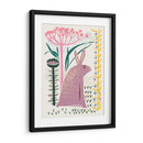 Conejito lila con estampado en bloque - Annick | Cuadro decorativo de Canvas Lab