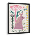 Conejito lila con estampado en bloque - Annick | Cuadro decorativo de Canvas Lab