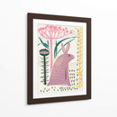 Conejito lila con estampado en bloque - Annick | Cuadro decorativo de Canvas Lab