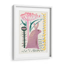 Conejito lila con estampado en bloque - Annick | Cuadro decorativo de Canvas Lab