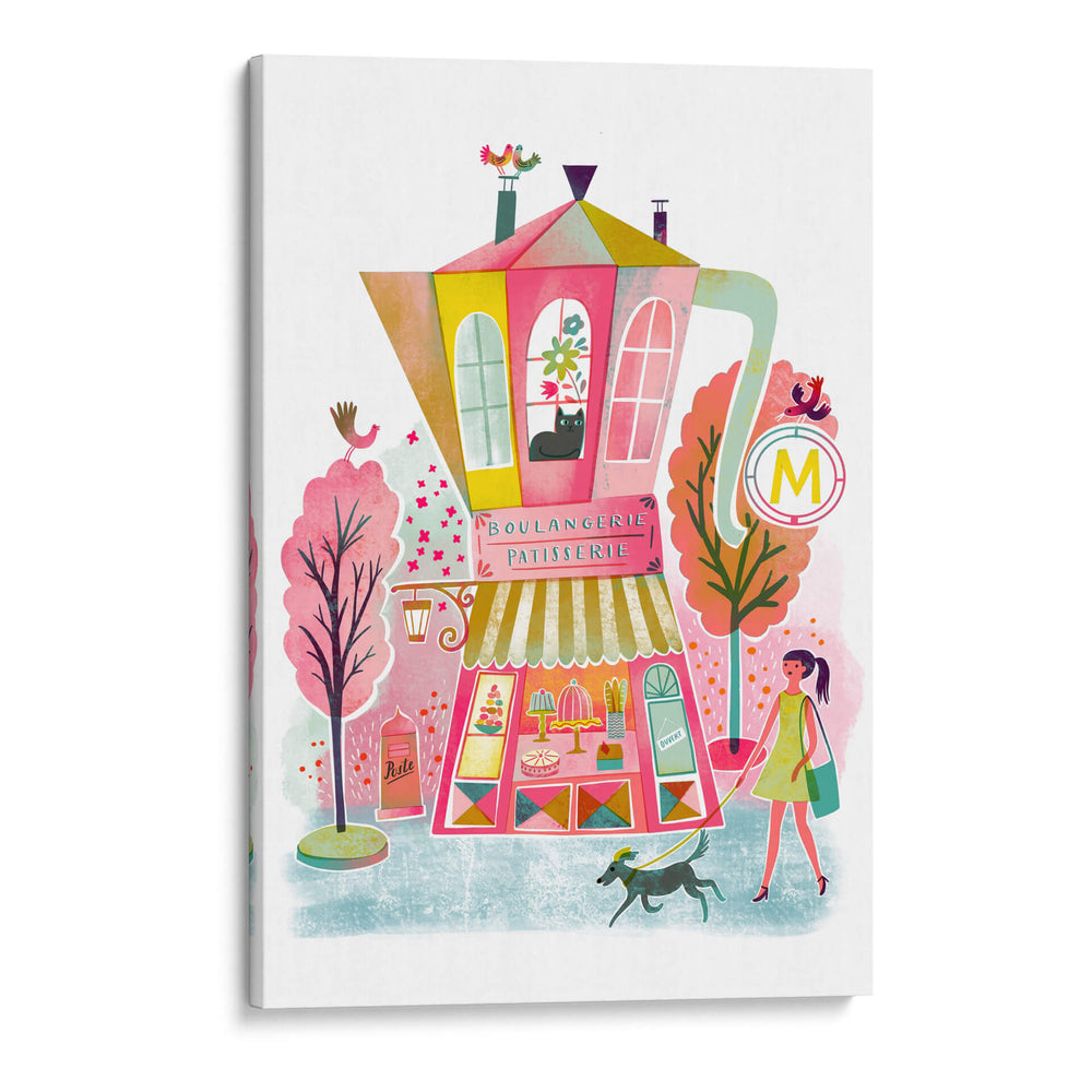 Pastelería de café francés Vintage - uta krogmann | Cuadro decorativo de Canvas Lab