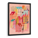 Hermoso pueblo rosa - uta krogmann | Cuadro decorativo de Canvas Lab