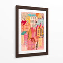 Hermoso pueblo rosa - uta krogmann | Cuadro decorativo de Canvas Lab