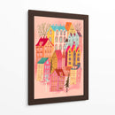 Hermoso pueblo rosa - uta krogmann | Cuadro decorativo de Canvas Lab