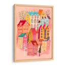 Hermoso pueblo rosa - uta krogmann | Cuadro decorativo de Canvas Lab