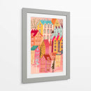 Hermoso pueblo rosa - uta krogmann | Cuadro decorativo de Canvas Lab
