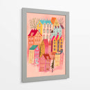 Hermoso pueblo rosa - uta krogmann | Cuadro decorativo de Canvas Lab