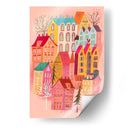 Hermoso pueblo rosa - uta krogmann | Cuadro decorativo de Canvas Lab