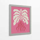 Hoja y jarrón minimalistas - Miho Art Studio | Cuadro decorativo de Canvas Lab
