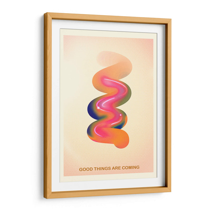 Gráfico Retro N.° 17 / GOOD THINGS ARE COMING - The Art Concept | Cuadro decorativo de Canvas Lab