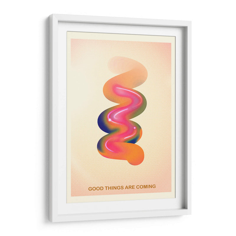 Gráfico Retro N.° 17 / GOOD THINGS ARE COMING - The Art Concept | Cuadro decorativo de Canvas Lab