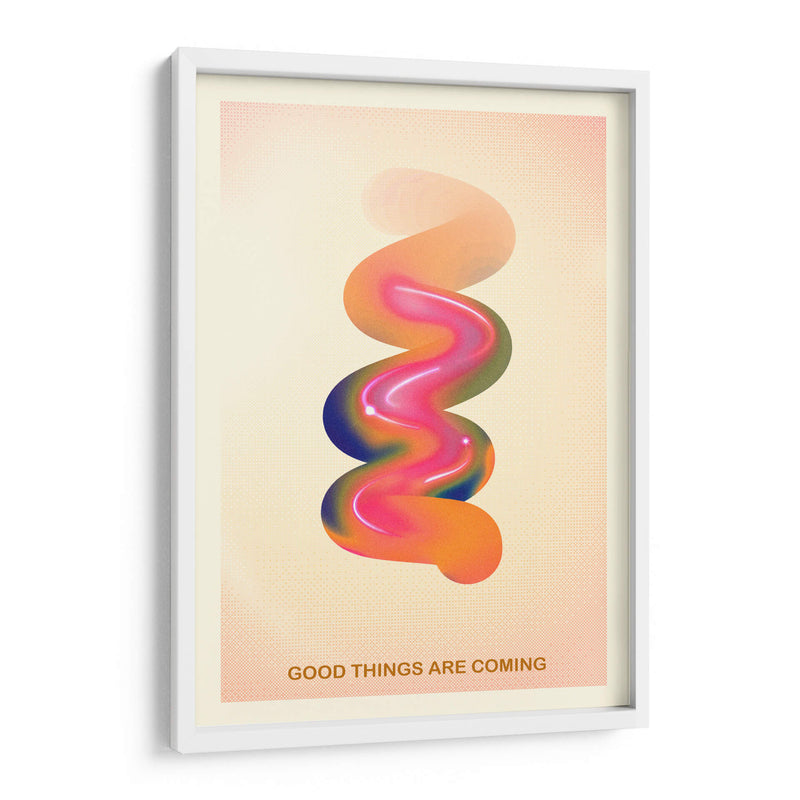 Gráfico Retro N.° 17 / GOOD THINGS ARE COMING - The Art Concept | Cuadro decorativo de Canvas Lab