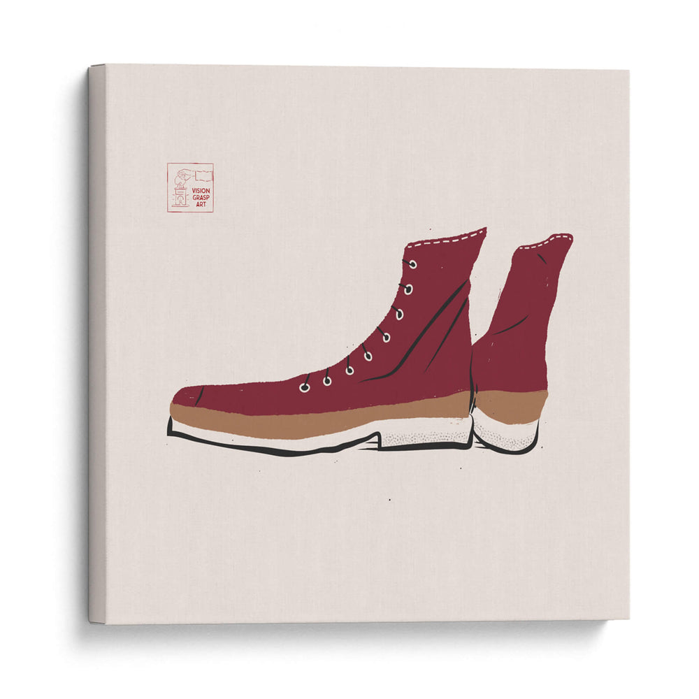 Zapatos burdeos - Vision Grasp Art | Cuadro decorativo de Canvas Lab