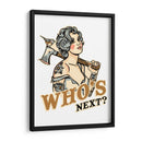 Who's Next Badass Tattoo Pin Up - The Whiskey Ginger | Cuadro decorativo de Canvas Lab