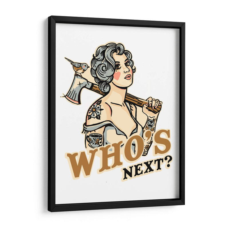 Who's Next Badass Tattoo Pin Up - The Whiskey Ginger | Cuadro decorativo de Canvas Lab