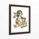 Who's Next Badass Tattoo Pin Up - The Whiskey Ginger | Cuadro decorativo de Canvas Lab
