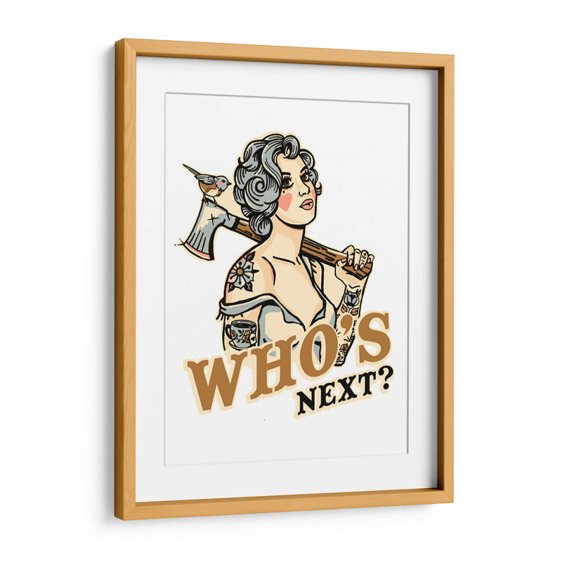 Who's Next Badass Tattoo Pin Up - The Whiskey Ginger | Cuadro decorativo de Canvas Lab