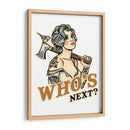 Who's Next Badass Tattoo Pin Up - The Whiskey Ginger | Cuadro decorativo de Canvas Lab