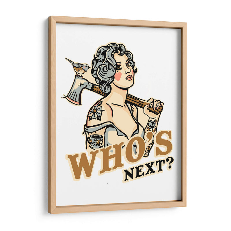 Who's Next Badass Tattoo Pin Up - The Whiskey Ginger | Cuadro decorativo de Canvas Lab