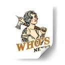 Who's Next Badass Tattoo Pin Up - The Whiskey Ginger | Cuadro decorativo de Canvas Lab