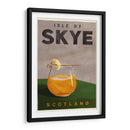 Isle of Skye Scotland Scotch Cocktail Travel Poster - The Whiskey Ginger | Cuadro decorativo de Canvas Lab