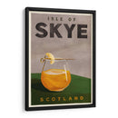 Isle of Skye Scotland Scotch Cocktail Travel Poster - The Whiskey Ginger | Cuadro decorativo de Canvas Lab