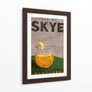 Isle of Skye Scotland Scotch Cocktail Travel Poster - The Whiskey Ginger | Cuadro decorativo de Canvas Lab