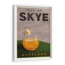 Isle of Skye Scotland Scotch Cocktail Travel Poster - The Whiskey Ginger | Cuadro decorativo de Canvas Lab