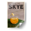 Isle of Skye Scotland Scotch Cocktail Travel Poster - The Whiskey Ginger | Cuadro decorativo de Canvas Lab