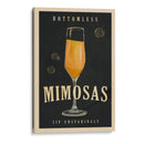 Bottomless Mimosas Art Deco Cocktail Bar Art - The Whiskey Ginger | Cuadro decorativo de Canvas Lab