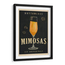 Bottomless Mimosas Art Deco Cocktail Bar Art - The Whiskey Ginger | Cuadro decorativo de Canvas Lab