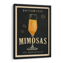 Bottomless Mimosas Art Deco Cocktail Bar Art - The Whiskey Ginger | Cuadro decorativo de Canvas Lab