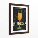 Bottomless Mimosas Art Deco Cocktail Bar Art - The Whiskey Ginger | Cuadro decorativo de Canvas Lab