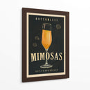 Bottomless Mimosas Art Deco Cocktail Bar Art - The Whiskey Ginger | Cuadro decorativo de Canvas Lab