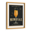 Bottomless Mimosas Art Deco Cocktail Bar Art - The Whiskey Ginger | Cuadro decorativo de Canvas Lab