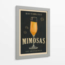 Bottomless Mimosas Art Deco Cocktail Bar Art - The Whiskey Ginger | Cuadro decorativo de Canvas Lab