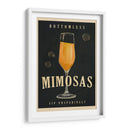Bottomless Mimosas Art Deco Cocktail Bar Art - The Whiskey Ginger | Cuadro decorativo de Canvas Lab