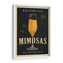 Bottomless Mimosas Art Deco Cocktail Bar Art - The Whiskey Ginger | Cuadro decorativo de Canvas Lab