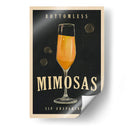 Bottomless Mimosas Art Deco Cocktail Bar Art - The Whiskey Ginger | Cuadro decorativo de Canvas Lab