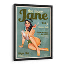 Mary Jane Retro Vintage Pinup Cannabis Art - The Whiskey Ginger | Cuadro decorativo de Canvas Lab